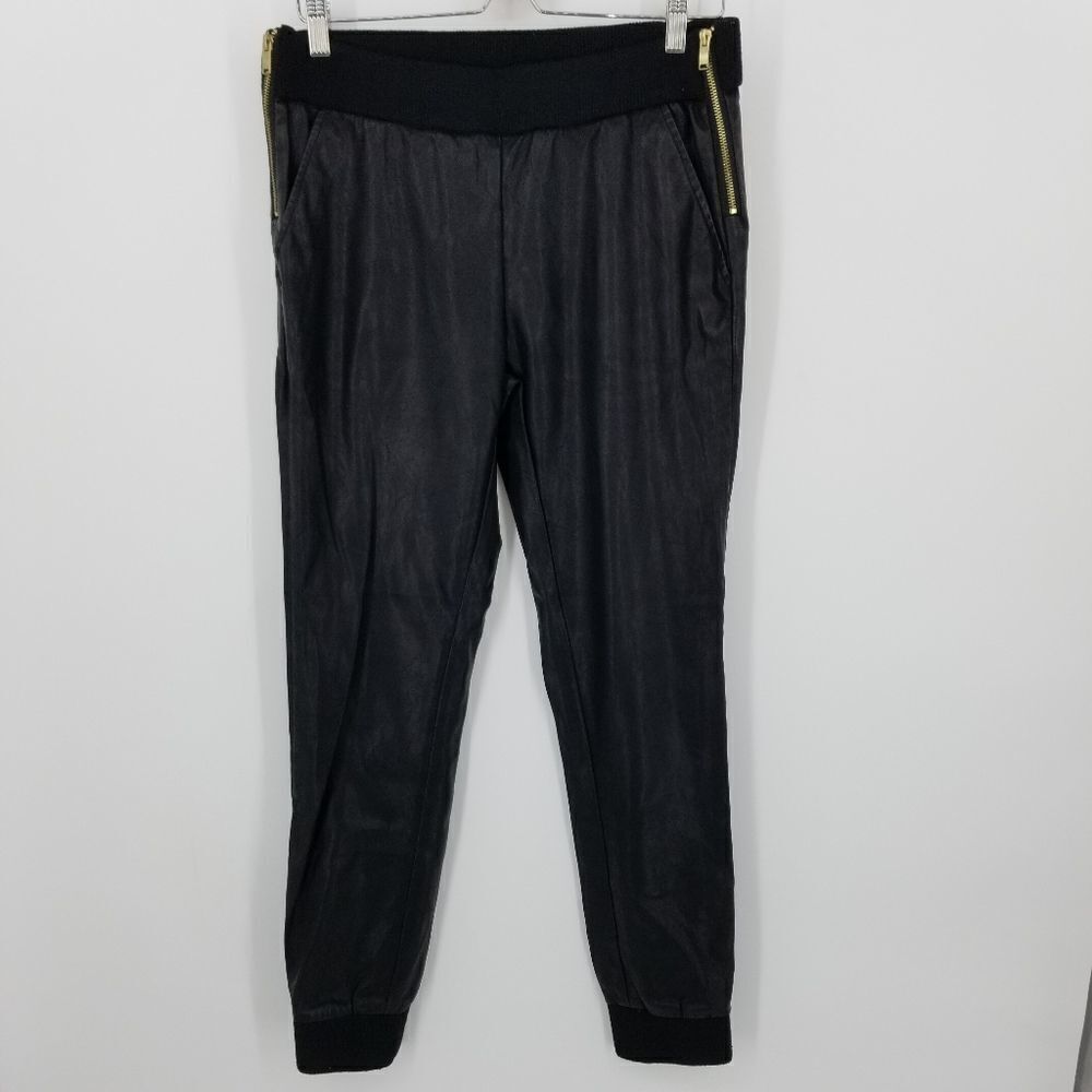 Forever 21 Faux Leather Black Pant/Joggers